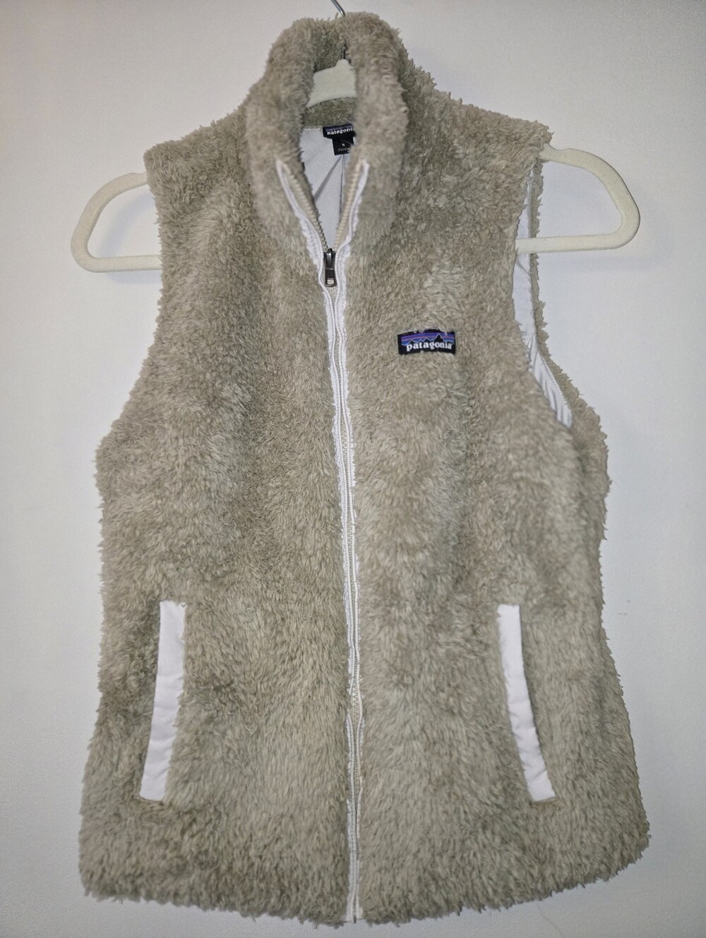 Patagonia Khaki Tan Los Gatos High Pile Sherpa Fleece Vest [Small] Gorpcore